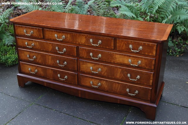 Image 52 of BEVAN FUNNELL MAHOGANY CHEST OF DRAWERS SIDEBOARD HALL TABLE