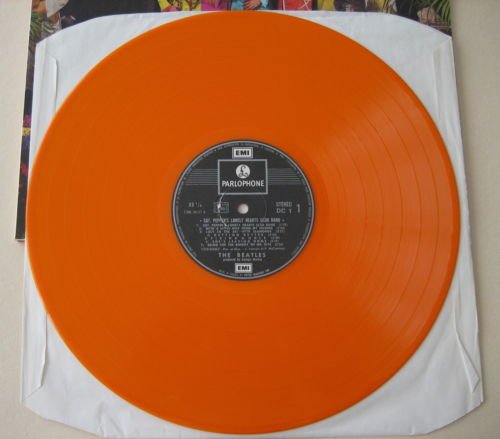 Preview of the first image of Beatles Sgt Pepper Orange Vinyl DC1 LP.