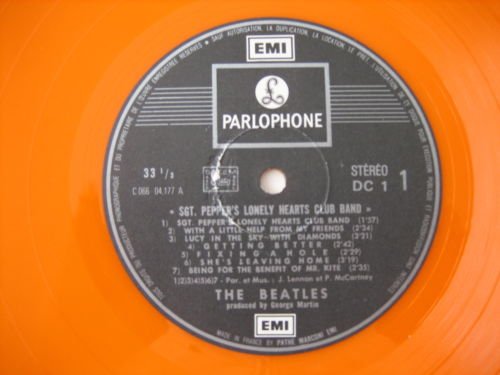 Image 3 of Beatles Sgt Pepper Orange Vinyl DC1 LP