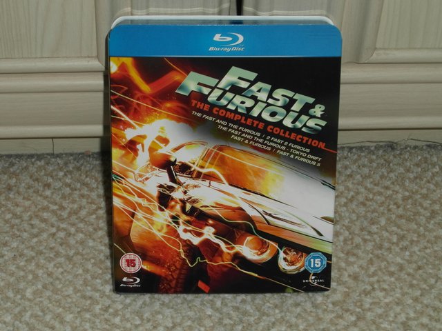 Preview of the first image of Fast and Furious the complete collection 1-5 on Blu-ray(new).