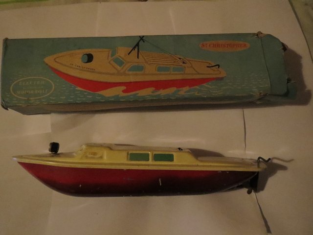 Preview of the first image of Battery Operated Tin Boat.