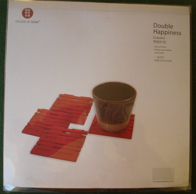 Image 2 of NEW AUTHENTIC CHINESE TRADITIONAL DOUBLE HAPPINESS COASTERS
