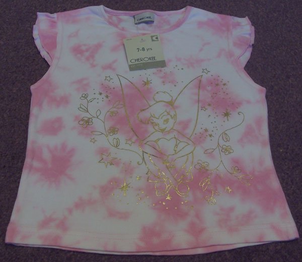 Preview of the first image of BNWT GIRLS BEAUTIFUL PINK TOP WITH FAIRY MOTIF 7/8 YRS.