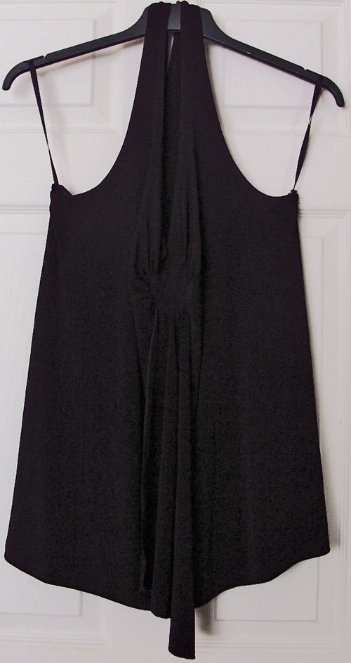 Preview of the first image of BNWT GORGEOUS BLACK HALTERNECK TOP BY LILLY & ROSE SZ 22 B13.