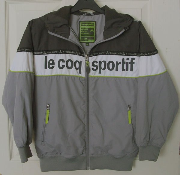 Preview of the first image of BOYS GREY JACKET BY LE COQ SPORTIF - SZ SB (XXS).