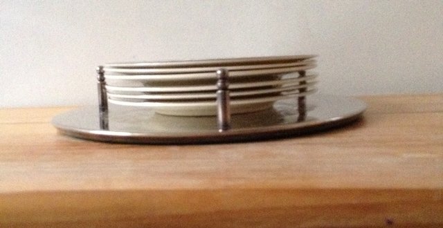Image 3 of Silver Plated Plate Holder/Stacker