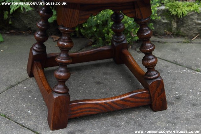 Image 19 of OLD CHARM OAK SIDE END OCCASIONAL COFFEE LAMP PHONE TABLE