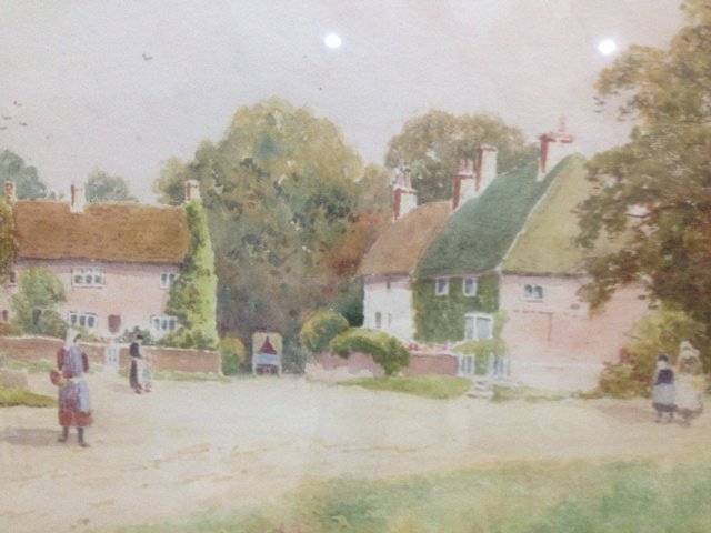 Image 3 of Hagbourne Village Water colour by Stewart Brookes