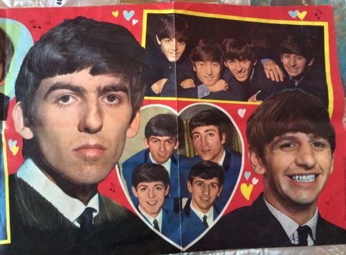 Image 2 of Beatles Orig Large Poster 52'' x 18'' Rare