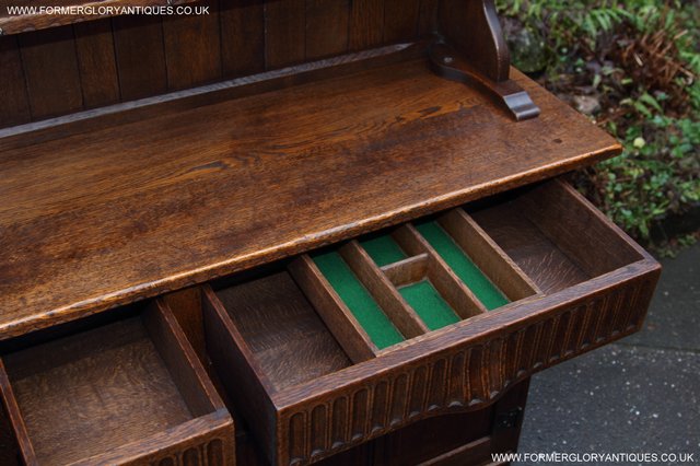 Image 3 of NIGEL GRIFFITHS WELSH SOLID OAK DRESSER BASE SIDEBOARD TABLE