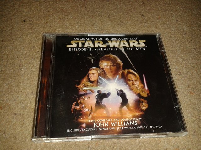 Preview of the first image of Star Wars Episode III CD soundtrack.