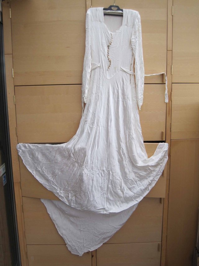 Preview of the first image of GENUINE Original 1951 Wedding Dress.