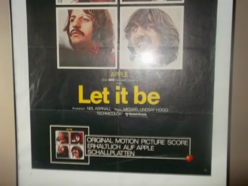 Image 2 of Beatles Original Let It Be Poster German