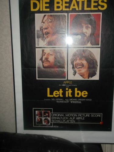 Preview of the first image of Beatles Original Let It Be Poster German.
