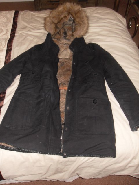 Preview of the first image of Zara black Womens Parka Coat..