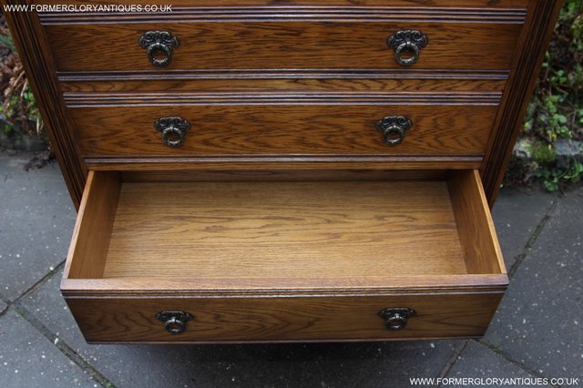 Image 5 of OLD CHARM JAYCEE LIGHT OAK CHEST OF DRAWERS SIDEBOARD