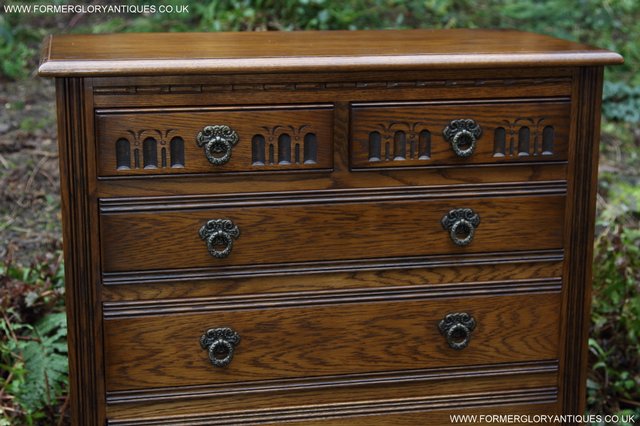 Image 7 of OLD CHARM JAYCEE LIGHT OAK CHEST OF DRAWERS SIDEBOARD