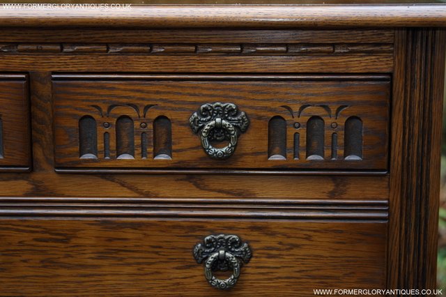 Image 9 of OLD CHARM JAYCEE LIGHT OAK CHEST OF DRAWERS SIDEBOARD