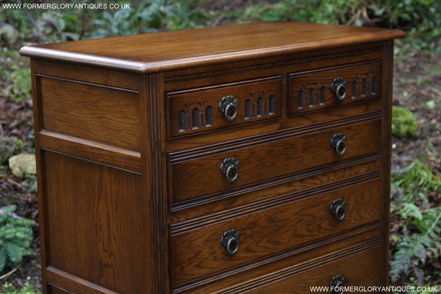 Image 18 of OLD CHARM JAYCEE LIGHT OAK CHEST OF DRAWERS SIDEBOARD