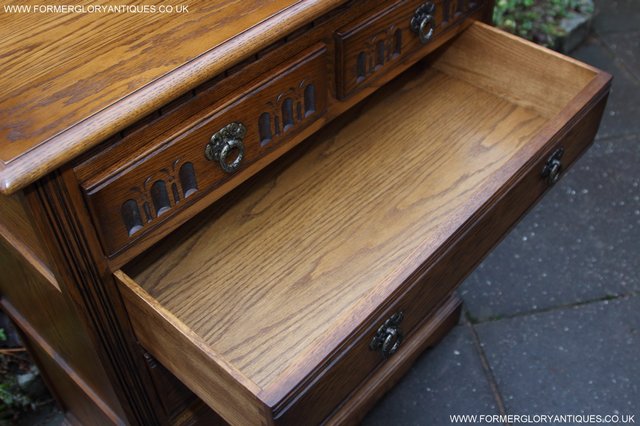 Image 19 of OLD CHARM JAYCEE LIGHT OAK CHEST OF DRAWERS SIDEBOARD