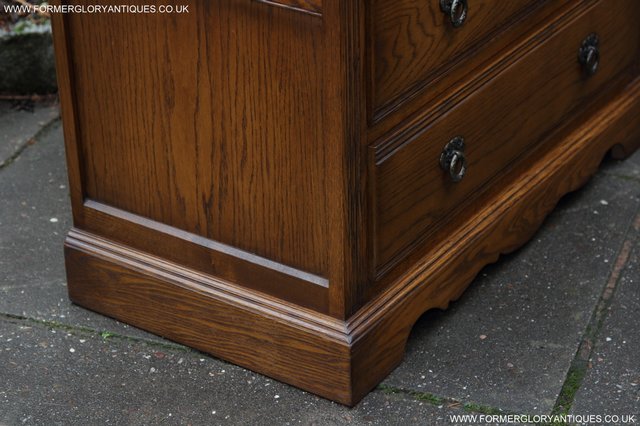 Image 32 of OLD CHARM JAYCEE LIGHT OAK CHEST OF DRAWERS SIDEBOARD