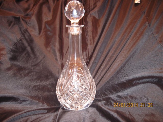 Preview of the first image of lead crystal decanter.