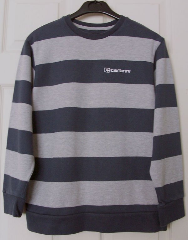 Preview of the first image of GORGEOUS BOYS STRIPED JUMPER BY CARBRINI AGE 14-15 YRS.