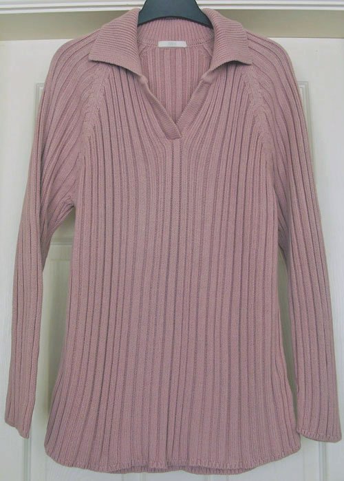 Preview of the first image of LADIES DUSKY PINK JUMPER BY MARKS & SPENCER SZ 20 B10.