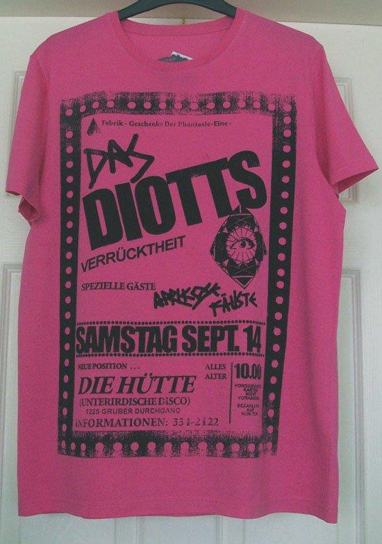 Preview of the first image of GORGEOUS MEN'S PINK T SHIRT BY TOP MAN - SZ M B4.