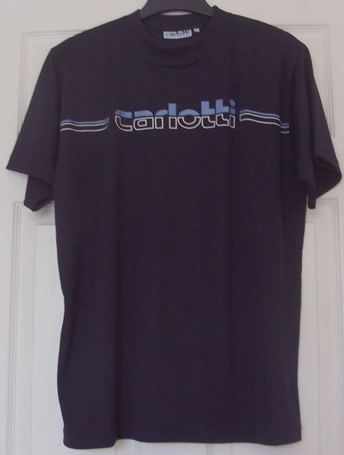 Preview of the first image of MEN'S NAVY BLUE T SHIRT BY CARLOTTI - SZ S B8.