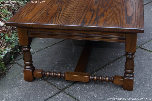 Image 2 of OLD CHARM JAYCEE SOLID OAK SIDE END OCCASIONAL COFFEE TABLE