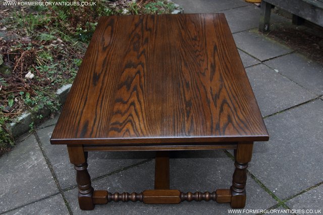 Image 8 of OLD CHARM JAYCEE SOLID OAK SIDE END OCCASIONAL COFFEE TABLE
