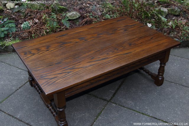 Image 9 of OLD CHARM JAYCEE SOLID OAK SIDE END OCCASIONAL COFFEE TABLE
