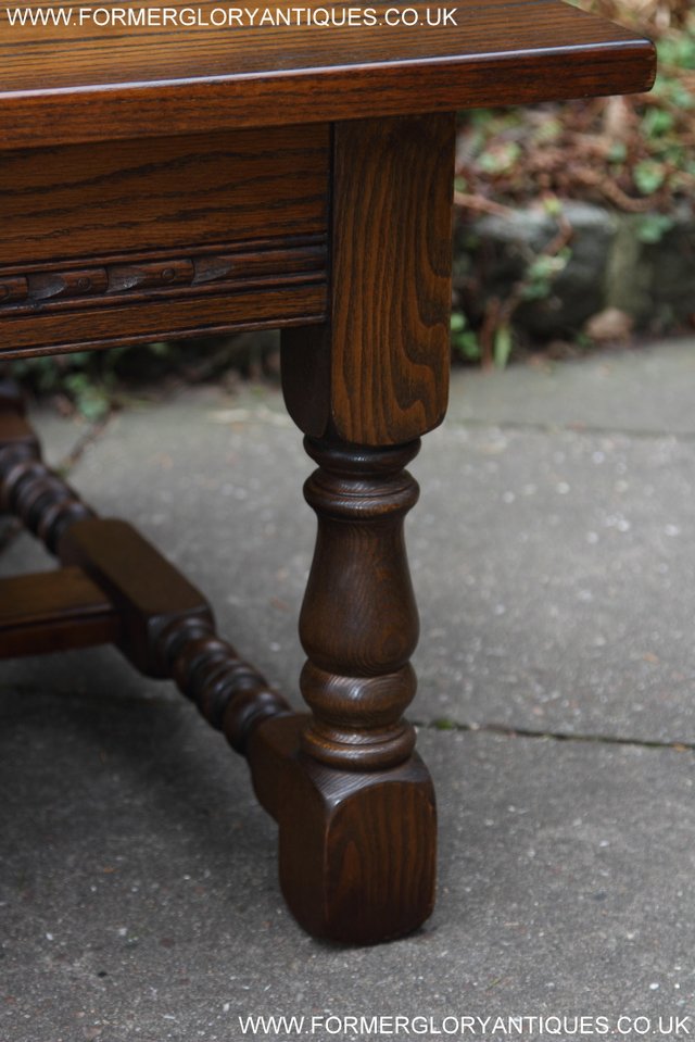Image 13 of OLD CHARM JAYCEE SOLID OAK SIDE END OCCASIONAL COFFEE TABLE