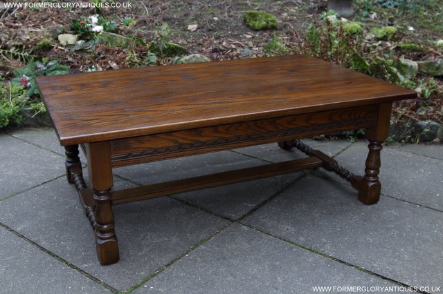 Image 19 of OLD CHARM JAYCEE SOLID OAK SIDE END OCCASIONAL COFFEE TABLE