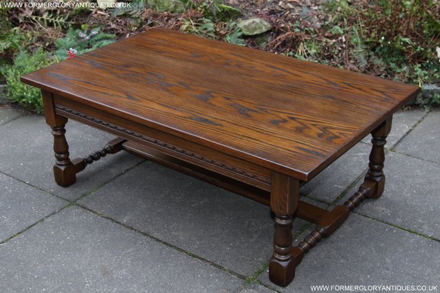 Image 20 of OLD CHARM JAYCEE SOLID OAK SIDE END OCCASIONAL COFFEE TABLE