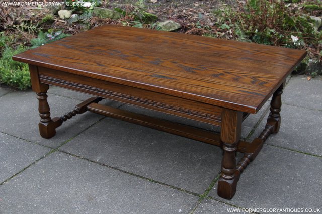 Image 25 of OLD CHARM JAYCEE SOLID OAK SIDE END OCCASIONAL COFFEE TABLE