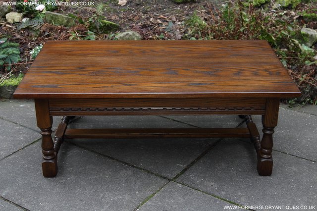 Image 26 of OLD CHARM JAYCEE SOLID OAK SIDE END OCCASIONAL COFFEE TABLE