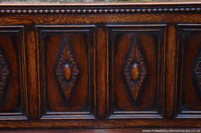 Image 25 of OAK SETTLE ARMCHAIR HALL MONKS BENCH PEW BLANKET CHEST TABLE