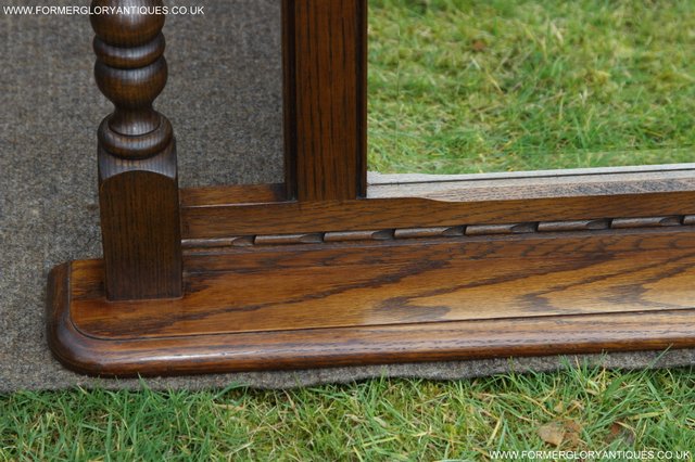 Image 14 of OLD CHARM OAK FIRE SURROUND SIDEBOARD HALL TABLE MIRROR