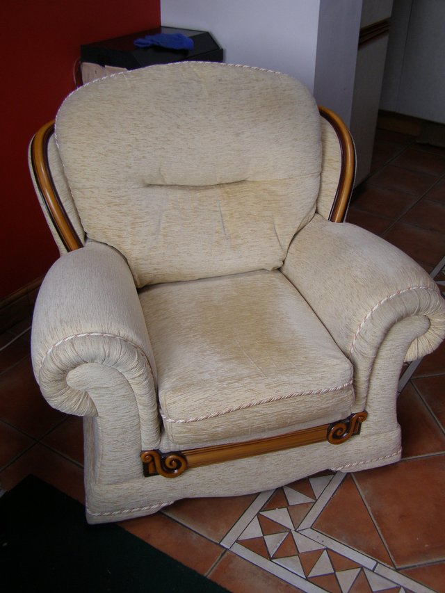 Preview of the first image of Easy Chair - Cream.