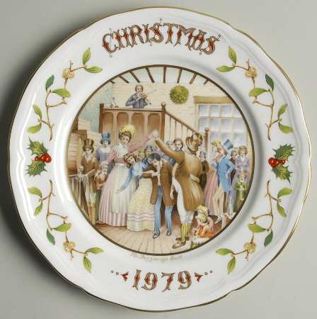 Preview of the first image of Charles Dickens Mr Fezzwigs Ball China Plate 1979.