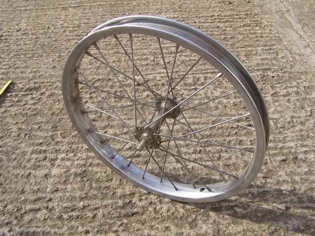 Preview of the first image of Rigida chrome wheel 16x17.5x2 (Incl P&P).