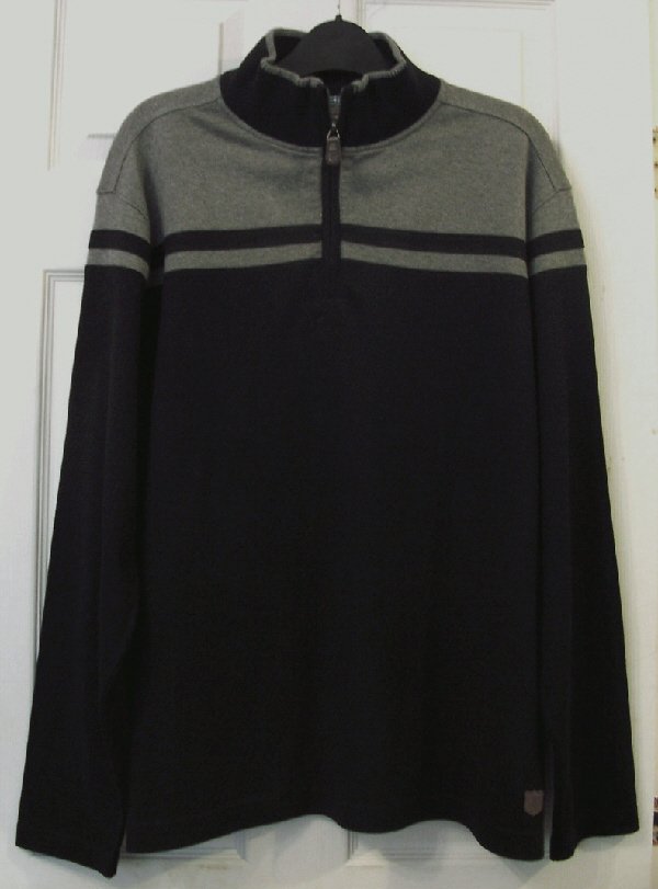 Preview of the first image of MENS LONG SLEEVE JUMPER BY BLUE HARBOUR - SZ XXL  B20.
