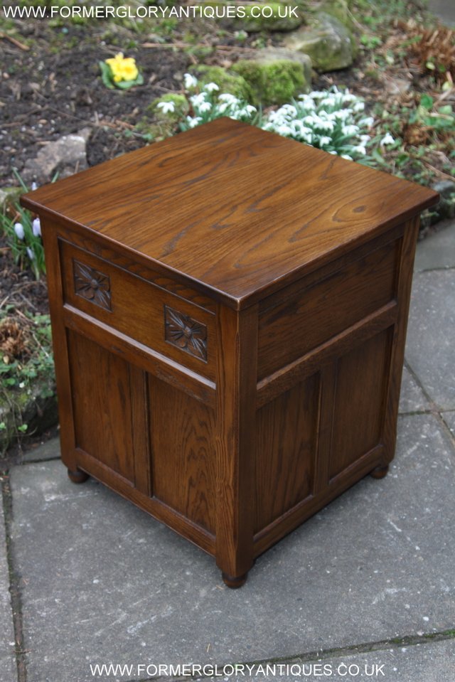 Image 6 of OLD CHARM LIGHT OAK CHEST OF DRAWERS SIDEBOARD BEDSIDE TABLE