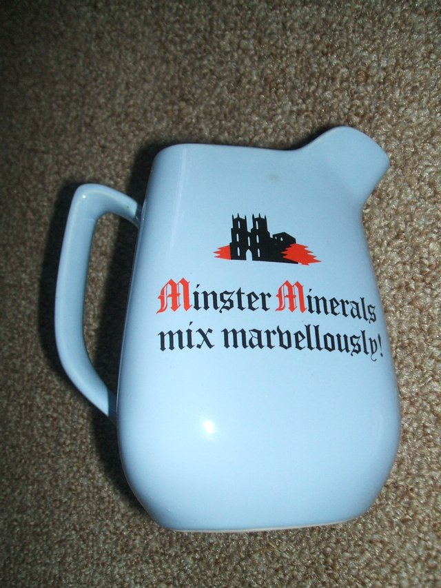 Image 3 of MINSTER MINERALS WATER JUGS X4 - 1960'S
