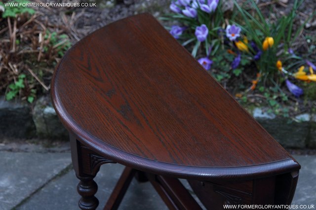 Image 13 of OLD CHARM OAK SIDE END OCCASIONAL COFFEE LAMP PHONE TABLE