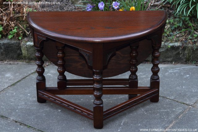 Image 27 of OLD CHARM OAK SIDE END OCCASIONAL COFFEE LAMP PHONE TABLE