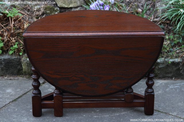 Image 31 of OLD CHARM OAK SIDE END OCCASIONAL COFFEE LAMP PHONE TABLE