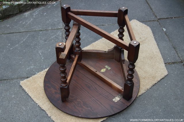 Image 34 of OLD CHARM OAK SIDE END OCCASIONAL COFFEE LAMP PHONE TABLE